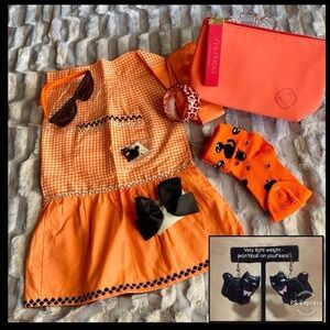 Halloween Black Cat Earrings Apron Socks Bangle Sunglasses Bow Cosmetic Bag MORE
